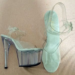 7” transparent platform PLEASER SHOES